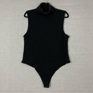 American Eagle Sleeveless Turtle Neck Bodysuit Black Sz XXL